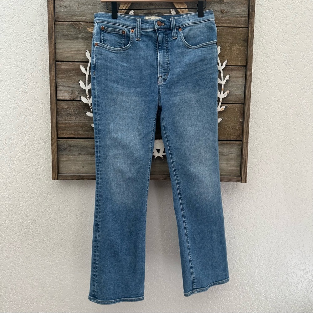 Madewell Cali Demi-boot stretch cotton Blue Women's Jeans size 28 Style ND553